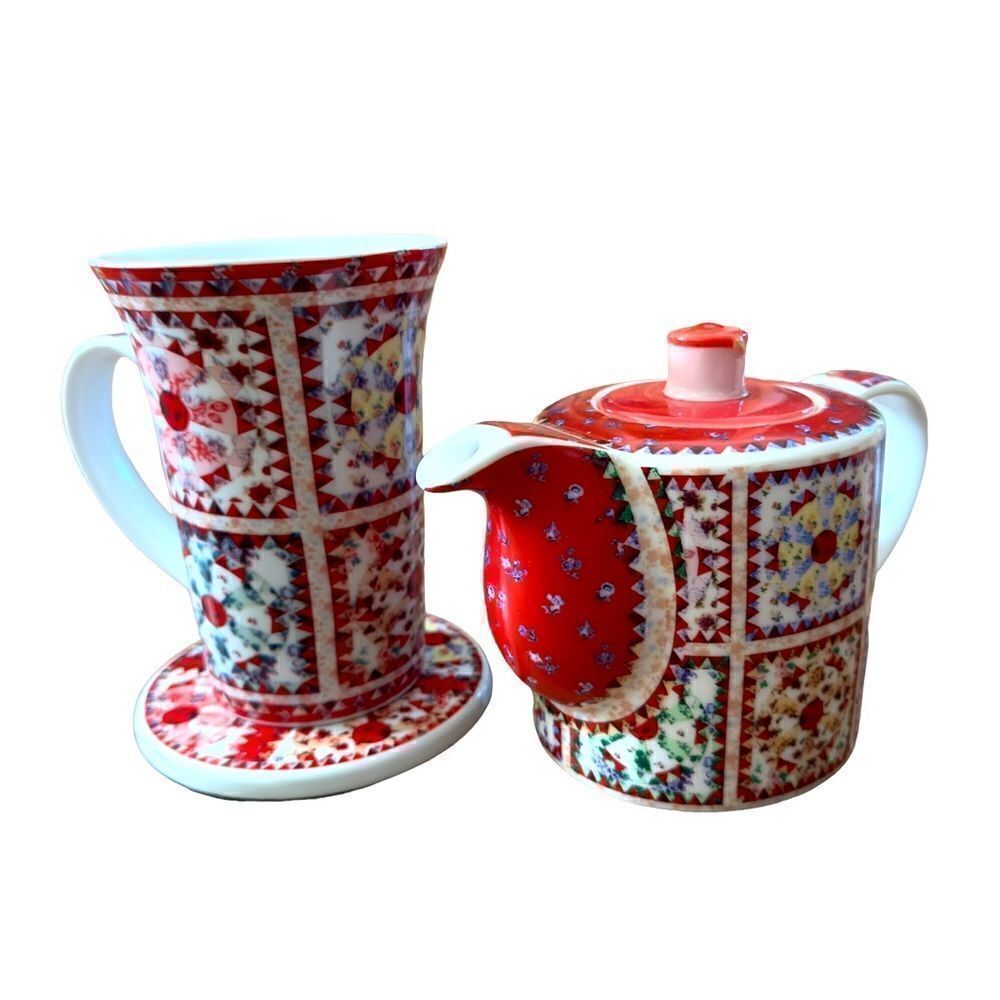 Quilting by Paul Cardeau 2008 Tea Set